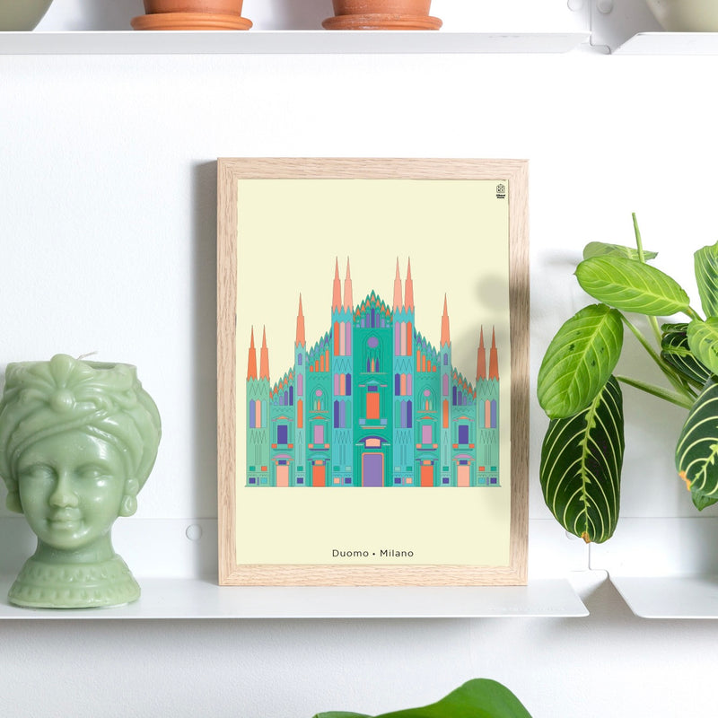 Print A4 Duomo Pastello - Milan
