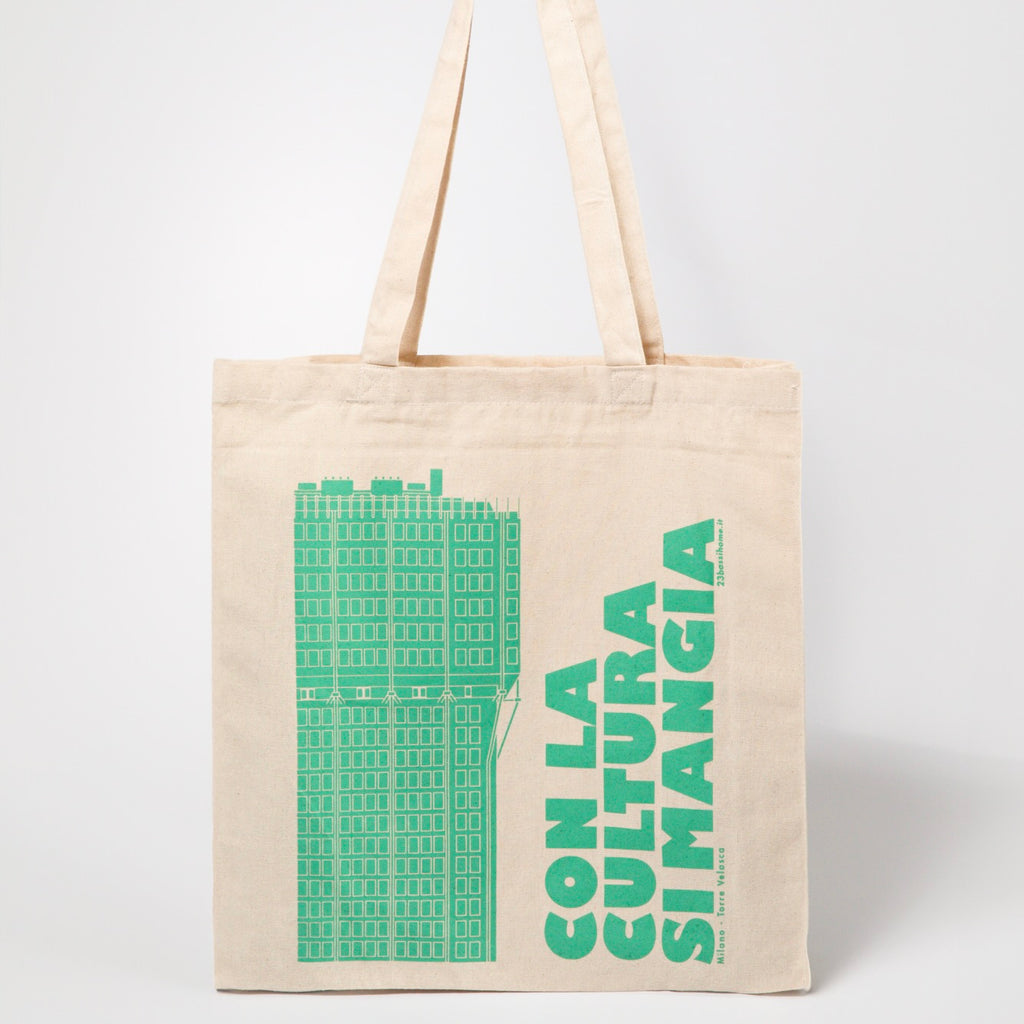 Shopper - Tote Bag Torre Velasca Verde Milano