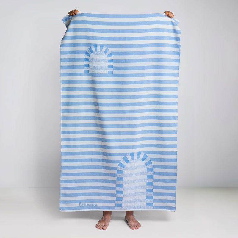 Portovenere light blue beach towel